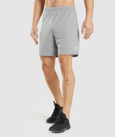 Men's Gymshark Arrival Knitted Shorts Grey | NZ 6YSJBP